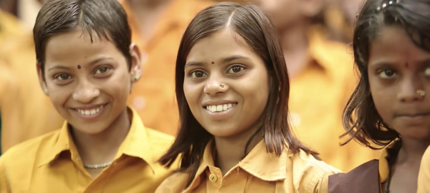 Students smiling