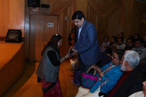 Mr. Piyush Goyal being welcomed