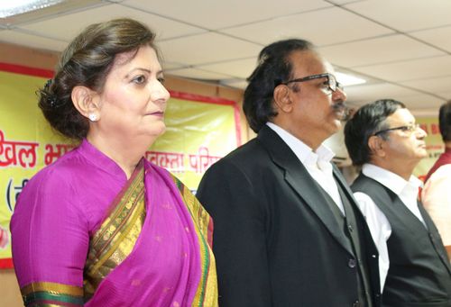 Mrs. Lalita Nijhawan in a meeting