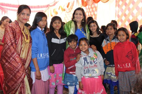 Mrs. Lalita Nijhawan in a wedding ceremony